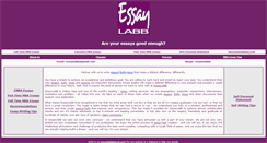Desktop Screenshot of essaylabb.com